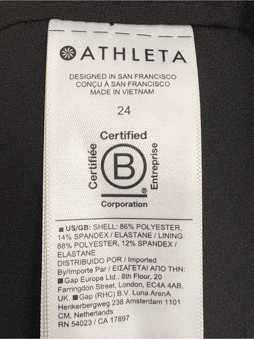 NWT Athleta Black Endless Primatwill Stretch Long Sleeve Tie Front Blazer 24 - Picture 12 of 16